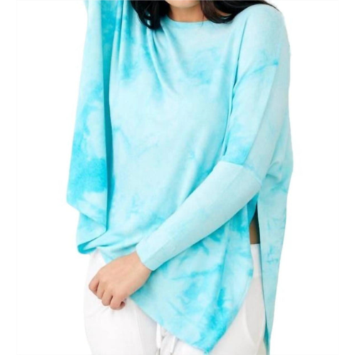 French kyss soft stretch oversized scoop tie dye in surf