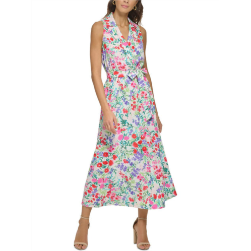Kensie Dresses womens woven floral midi dress