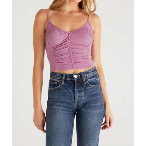 Z Supply nora ruched tank in orchid