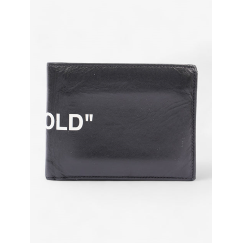 Off White offquote bi-fold wallet leather