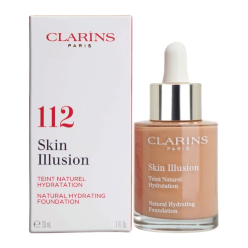 Clarins skin illusion natural hydrating foundation 112 amber 1 oz