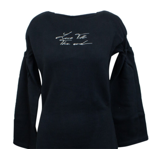 Marcelo Burlon love till the end zipped sweatshirt dress - black