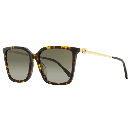 Jimmy Choo womens square sunglasses totta /g 086ha havana/gold 56mm