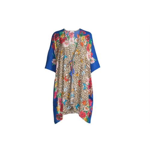Johnny Was womens may flower kimono in multi
