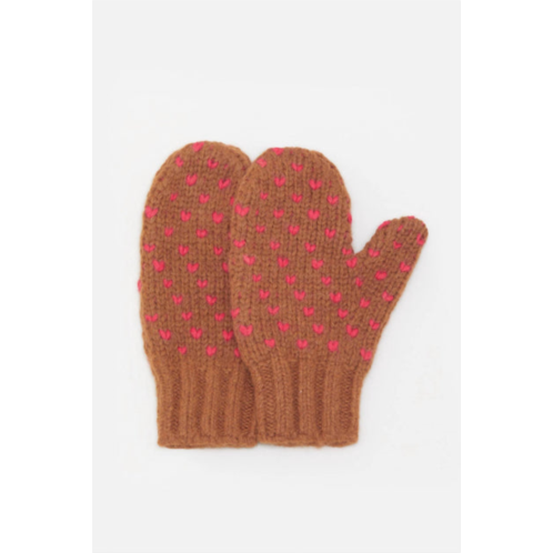 CLOSED womens alpaca mix mittens in aubum