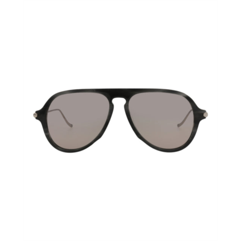 Brioni aviator-style acetate sunglasses
