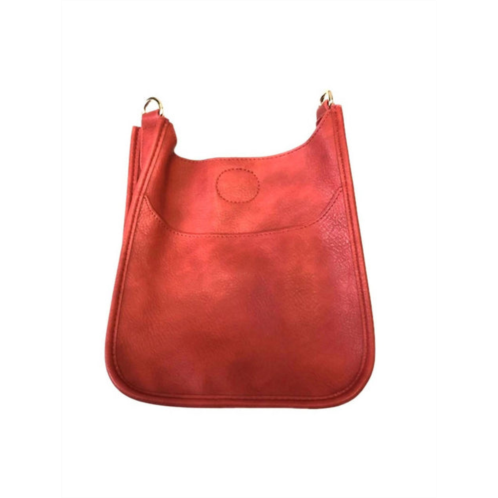 AHDORNED vegan mini leather messenger bag in red