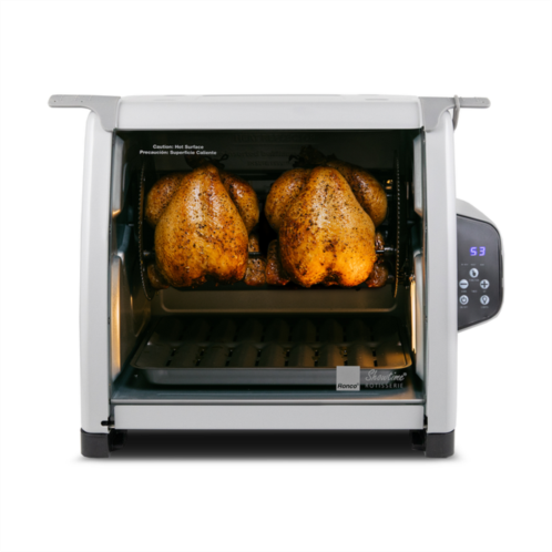 Ronco 6000 platinum series rotisserie oven with rotisserie spit and multi-purpose basket