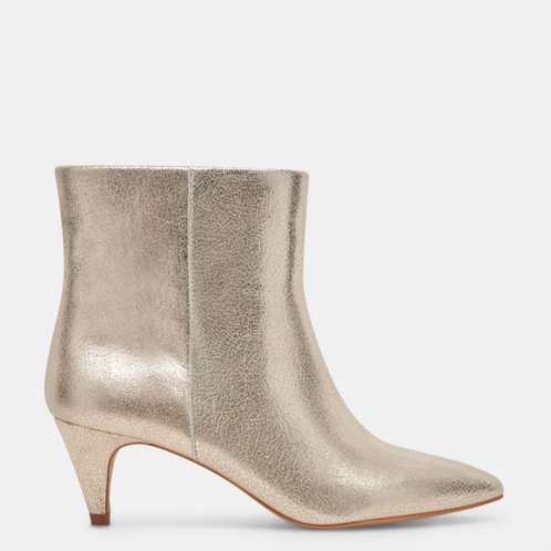 Dolce Vita dee wide booties platinum distressed leather