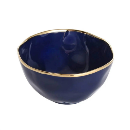 Pampa Bay large bowl in blue and gold