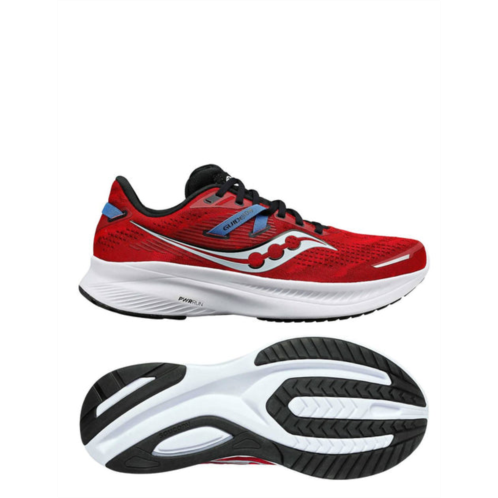 SAUCONY mens guide 16 running shoes in dahlia/black