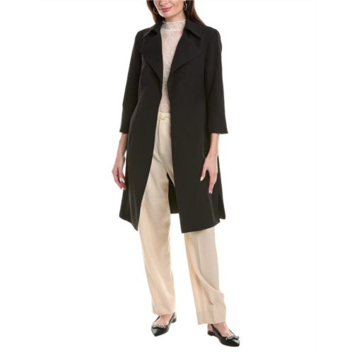 Anne Klein wide collar kissing topper coat