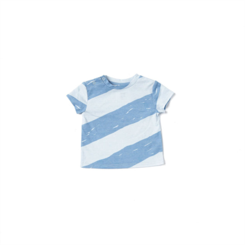 Omamimini baby boxy t-shirt with stripes