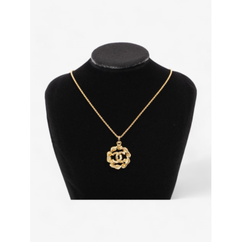 Chanel coco mark necklace plated