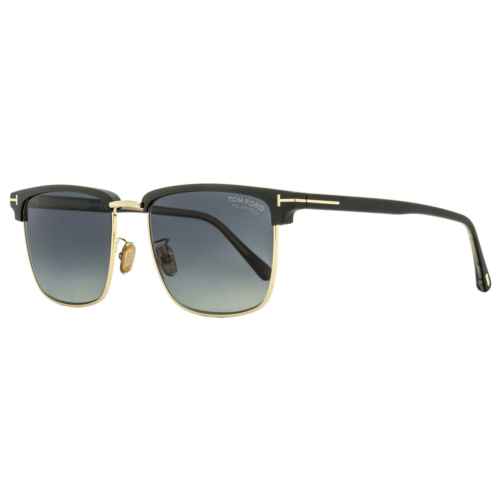 Tom Ford mens hudson-02 sunglasses tf997h 02d matte black/gold 55mm