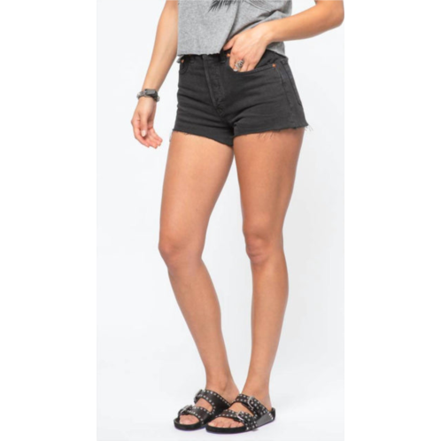 RE/DONE 70s high rise short in midnight black
