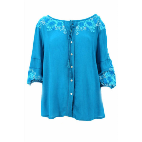 Vintage Collection womens cape coral tunic in blue