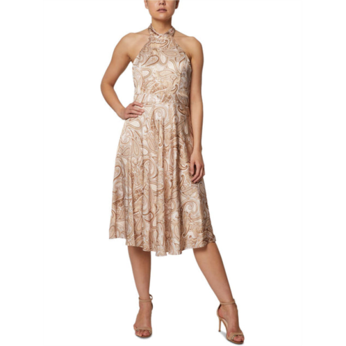 Laundry by Shelli Segal womens paisley calf fit & flare dress