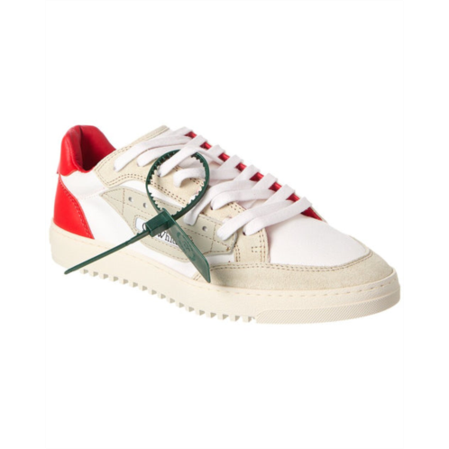off-white 5.0 off court suede & canvas sneaker