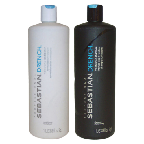 Sebastian drench moisturizing shampoo and conditioner kit by for unisex - 2 pc kit 33.8oz shampoo, 33.8oz conditioner