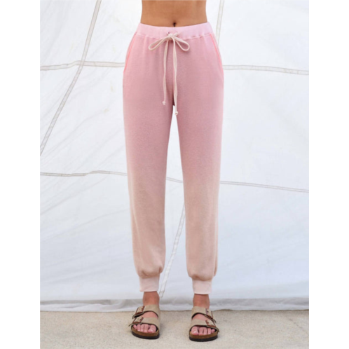 Sundry ombre thermal jogger in parchment/peach