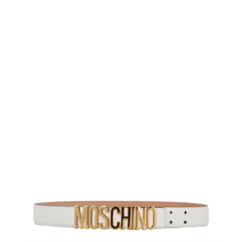 Moschino gold-tone logo belt