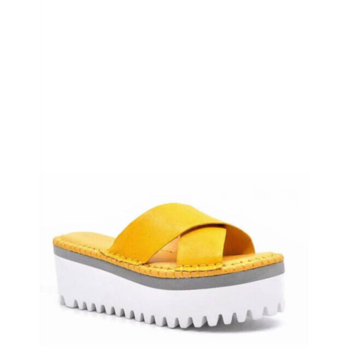CHOCOLAT BLU madison sandals in yellow leather