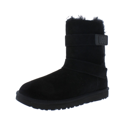 Ugg bailey graphic womens suede pull on ankle boots