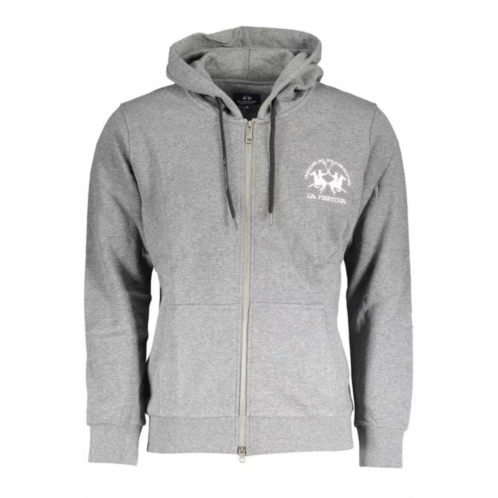 La Martina chic hooded sweatshirt with embroidery mens detail