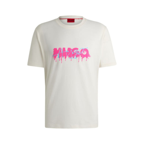 HUGO cotton-jersey t-shirt with double logo