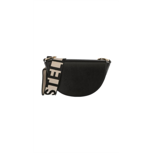 Stella McCartney linea logo shoulder bag in black