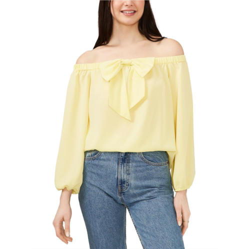 Riley & Rae maybelle womens off the shoulder bow blouse