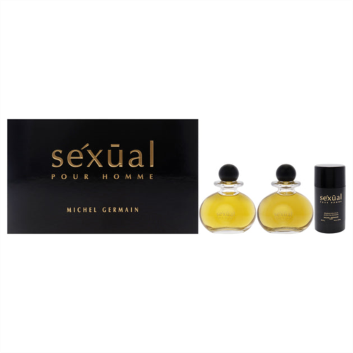 Michel Germain sexual pour homme by for men - 3 pc gift set 4.2oz edt spray, 4.2oz after shave, 2.8oz