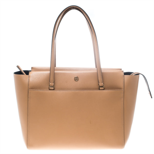Tory Burch leather large parker tote