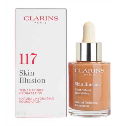 Clarins skin illusion natural hydrating foundation 117 hazelnut 1 oz