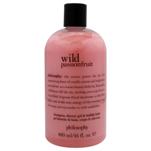 Philosophy wild passionfruit by for unisex - 16 oz shampoo, shower gel and bubble bath