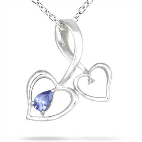 SSELECTS tanzanite and diamond pendant in 10k
