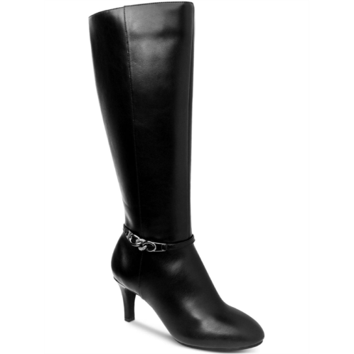 Karen Scott hanna womens faux leather tall mid-calf boots
