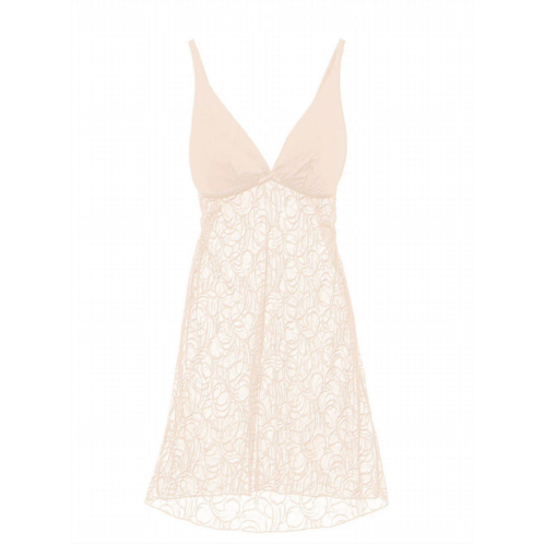 Cosabella evolved chemise dress in nude rose