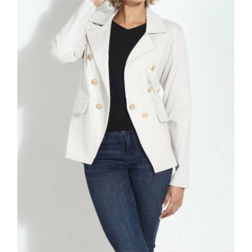 Veronica M boss babe blazer in white