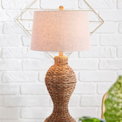 Jonathan Y elicia 31 seagrass weave led table lamp
