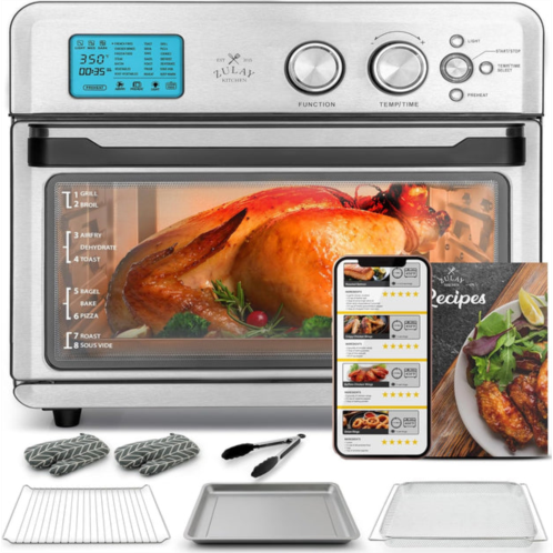 Zulay Kitchen air fryer toaster oven with 21 functions