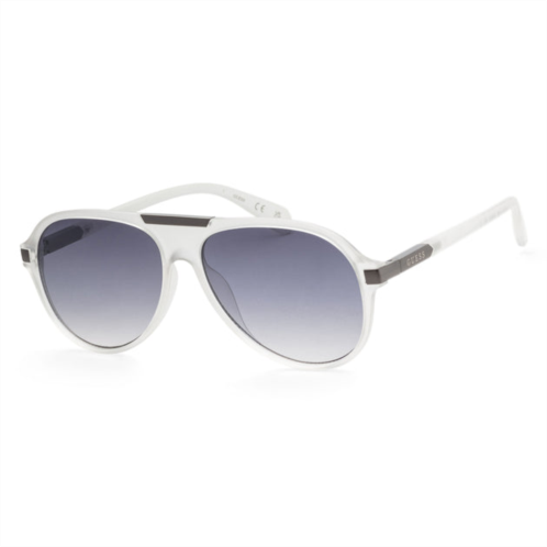 Guess mens 57mm white sunglasses gf0237-27b