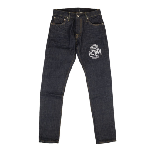 Visitor on Earth logo jeans - navy blue