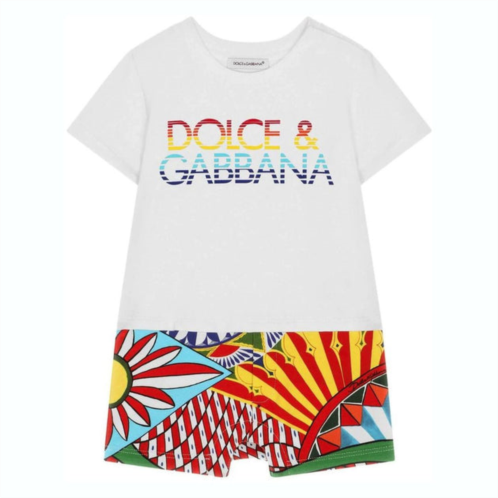 Dolce & Gabbana multicolor carretto jersey playsuit