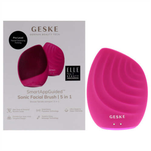 Geske sonic facial brush 5 in 1 - magenta by for women - 1 pc brush