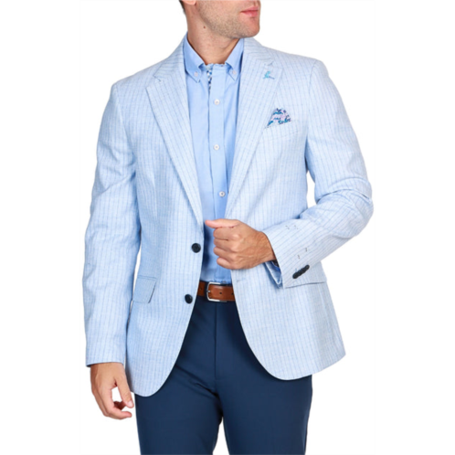 Tailorbyrd french blue striped sport coat