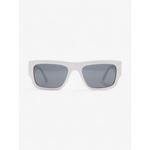 Versace logo-plaque rectangular sunglassesacetate