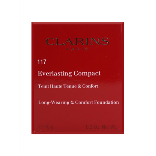 Clarins everlasting compact 117 hazelnut long wear & comfort foundation 0.3 oz