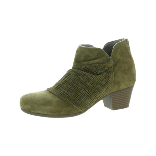 Array blair womens suede block heel ankle boots